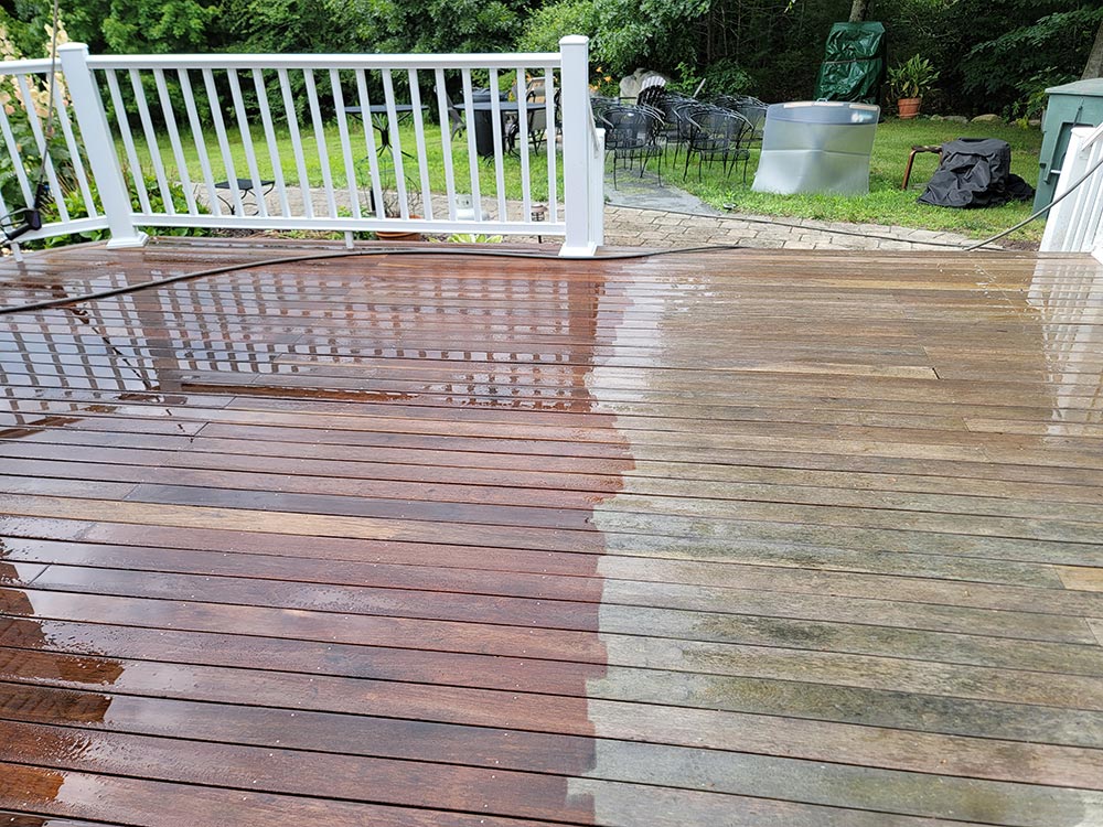 Mahogany Deck Cleaning in Taunton, MA